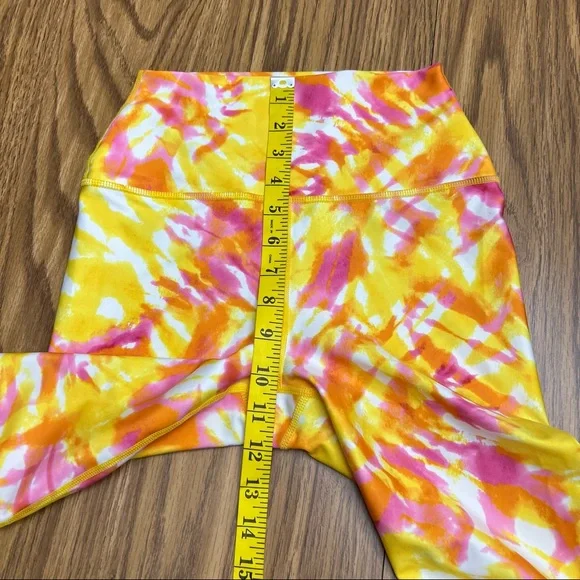 NEW Carbon38 Printed High Rise 7/8 Legging In Multi Tie Dye - Picture 8 of 11